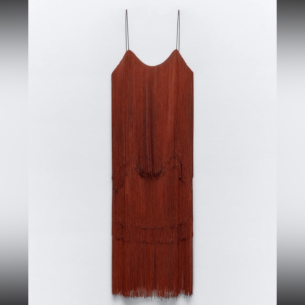 Zara strappy fringed dress 2712/835 286/019 - Picture 4 of 12